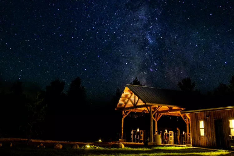 Milky Way over Beaver Island Retreat