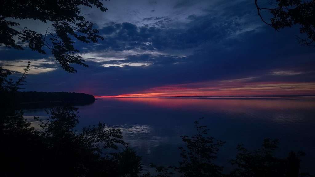 Sunset at St. James Campground - Beaver Island, Michigan