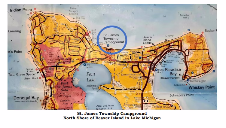 St James Campground Map