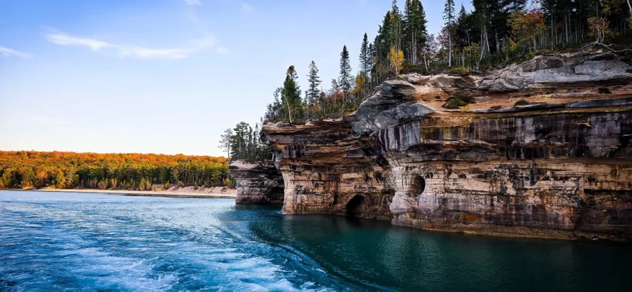 Battleship Row Pictured Rocks National Lakeshore. Photo by Tamara Graham