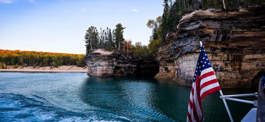 Chapel Cove at Pictured Rocks National Lakeshore. Photo by Tamara Graham