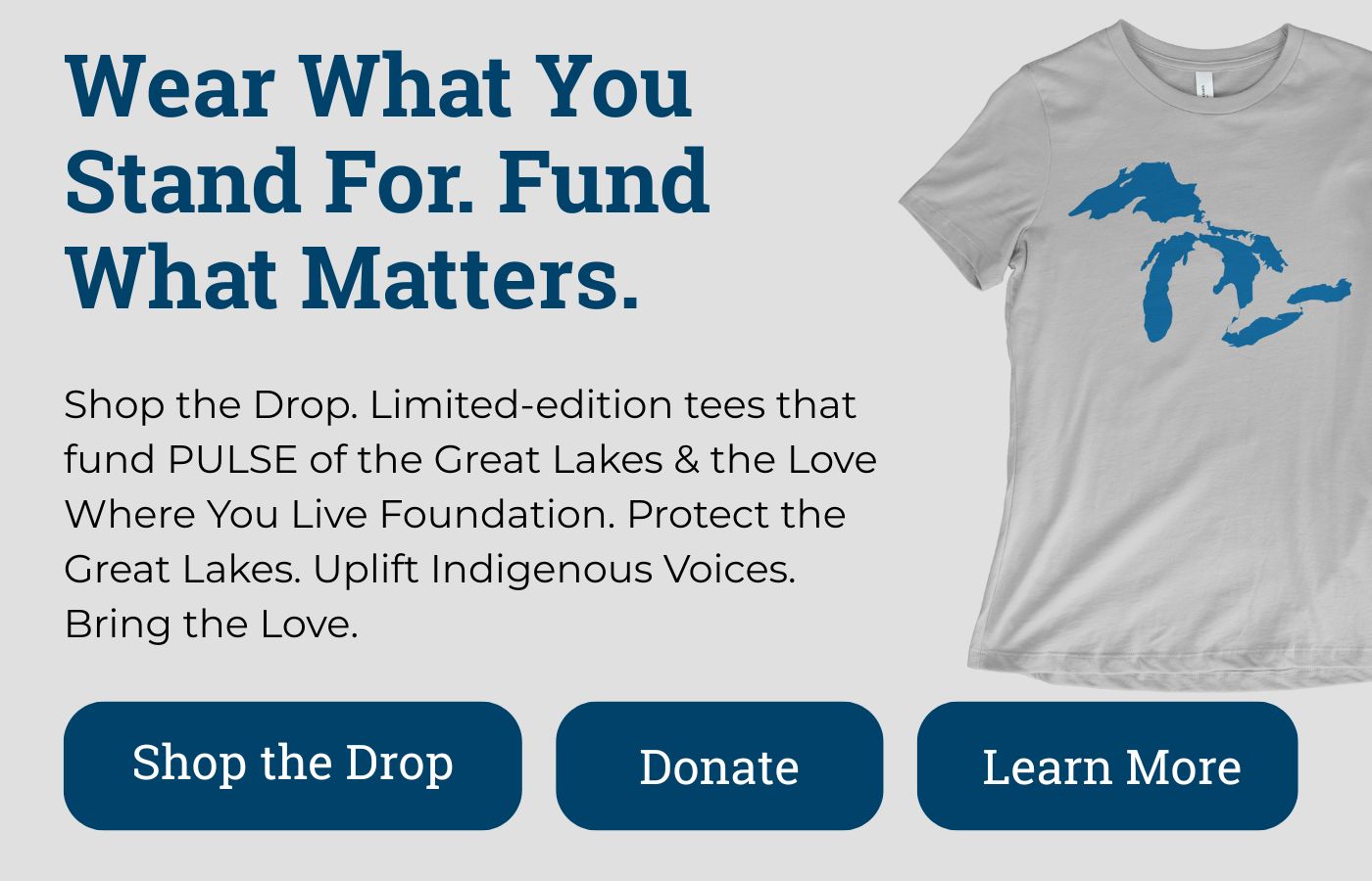 Wear What You Stand For. Fund What Matters.