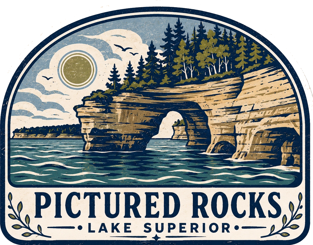 Pictured Rocks Lake Superior sticker