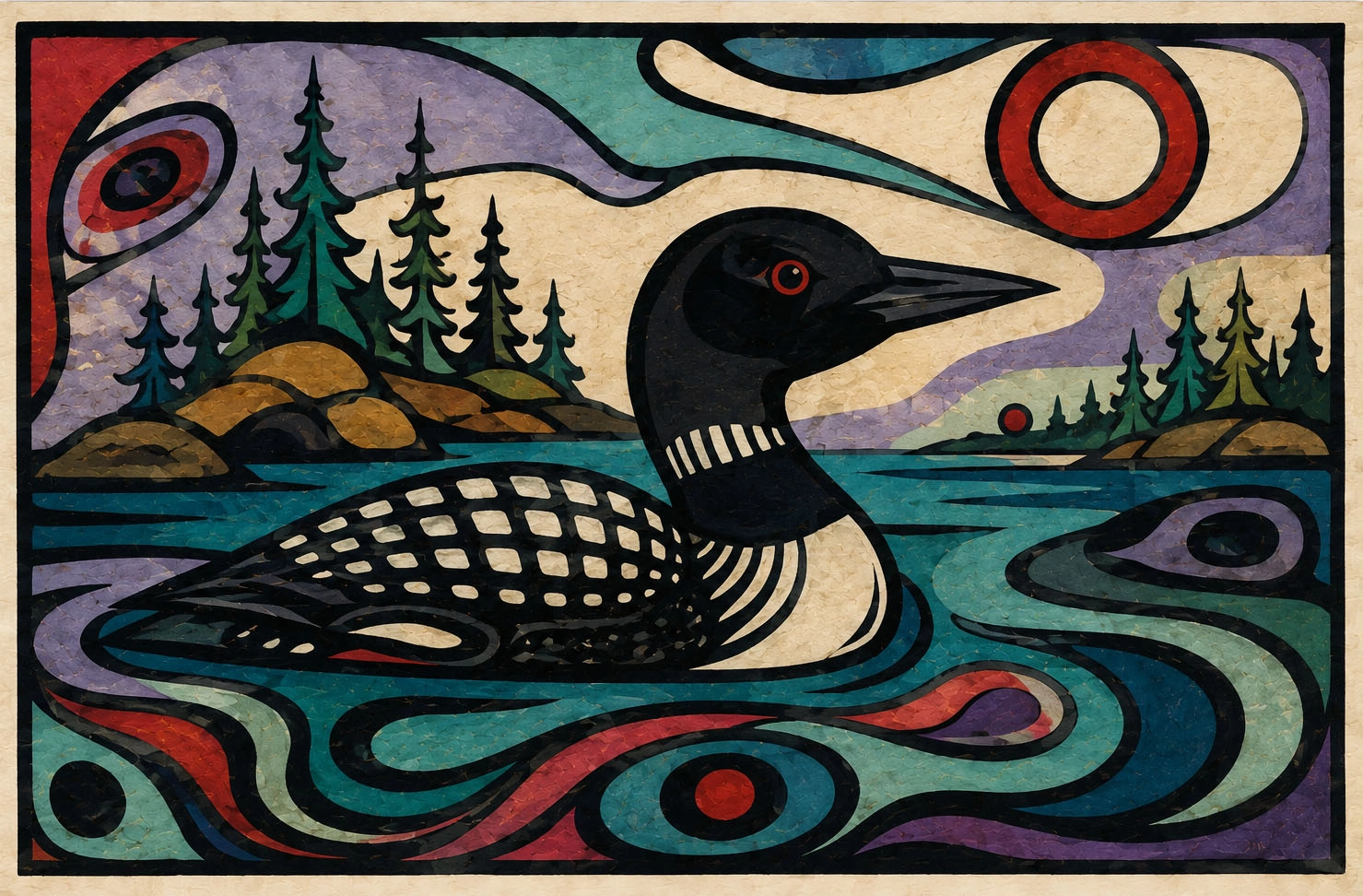Great Lakes Basin art card