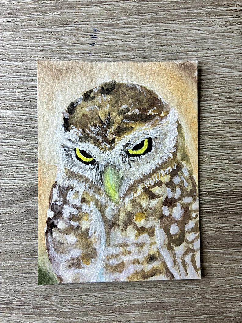 Owl artwork by Rayne Lopez-Gamboa